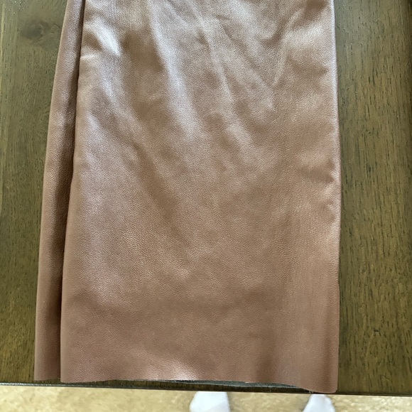 Meshki Tyra straight leg faux leather chocolate brown pants - Picture 10 of 14